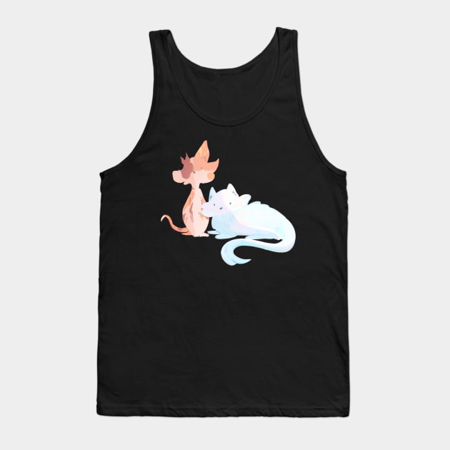 Brightheart and Cloudtail Tank Top by Karatefinch